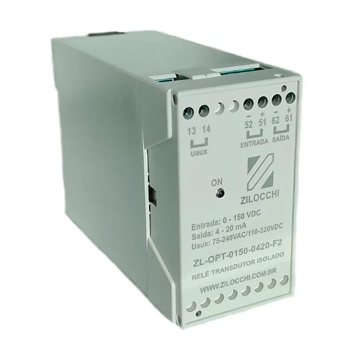 Relé transdutor analógico isolado ZL-OPT-0150-0420-F2